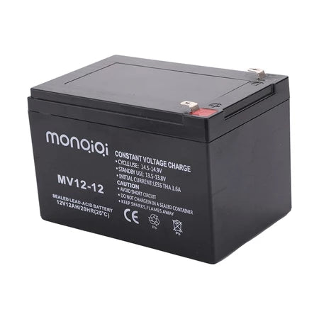 12V 12Ah Rechargeable Battery (Sealed Lead Acid) for Electronics & IoT